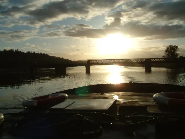 Arriving at Clonmacnoise by boat